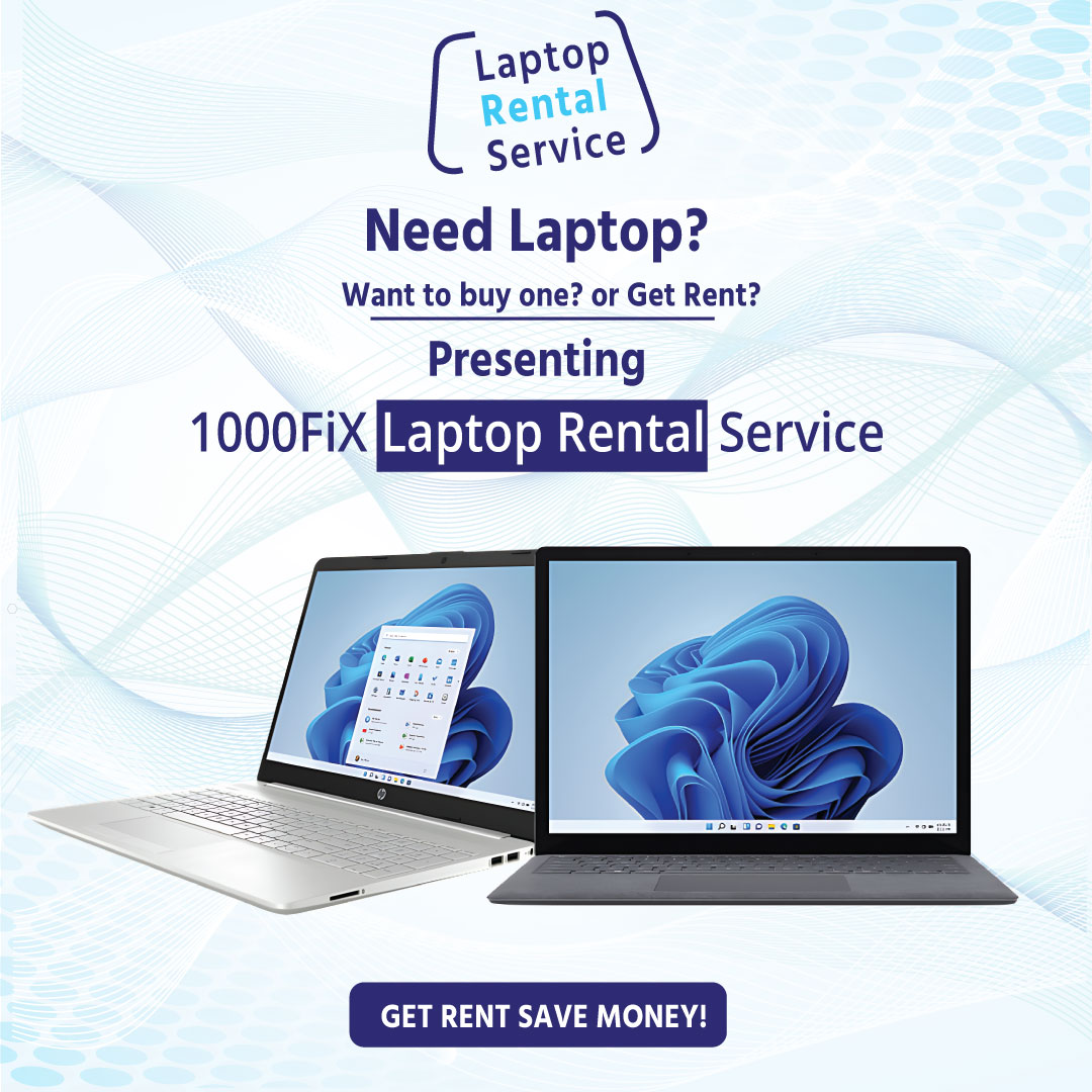 Laptop Rental Service - 1000FiX Services Ltd.