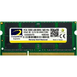 TWINMOS 4GB DDR3 MEMORY, BUS-1600 (Laptop RAM)