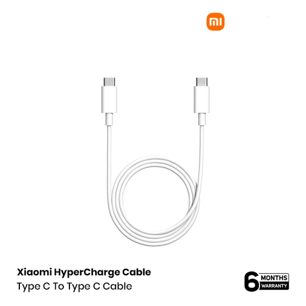 Xiaomi HyperCharge Type C To Type C Cable 60W- White